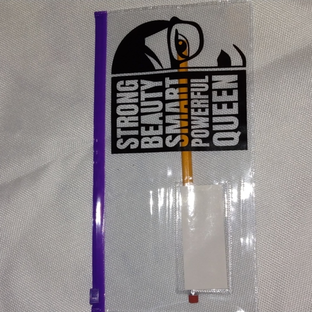 Poly pencil pouch with 1 pencil